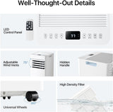 10000BTU Portable Air Conditioners with Heater, 5-in-1 Portable AC Unit with Cooling & Heating