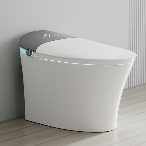 WinZo Smart Toilet With Bidet, One-Piece Elongated, Auto Open/Close & Flush, Heated Seat, Front & Rear Wash