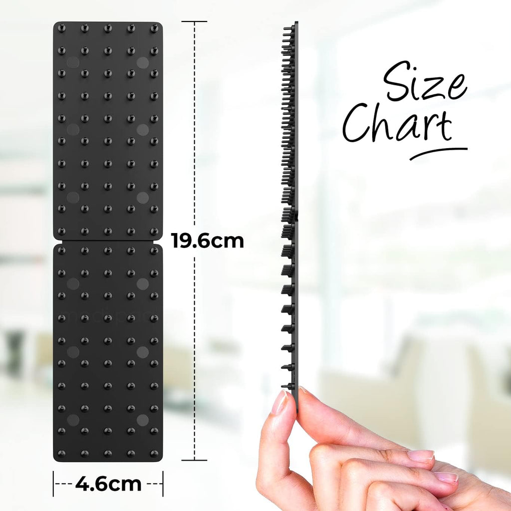 Greatideas Non-Slip Mat and Rug Grippers - Stop Your Mats and Rugs from Slipping and Sliding! Black 4X Pack - Set of 4