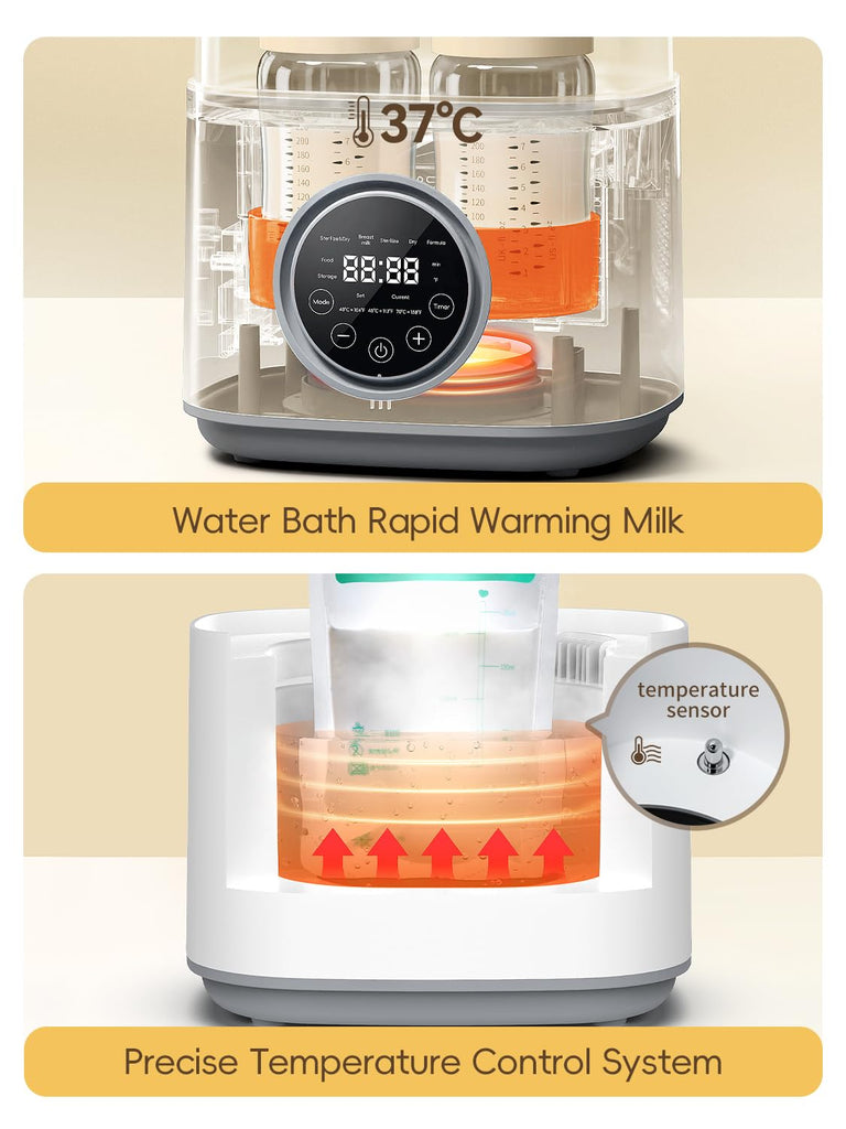 Feilizbebe Electric Steam Baby Bottle Sterilizer and Dryer and Warmer, Bottle Storage Sterile / Bottle Warmer /