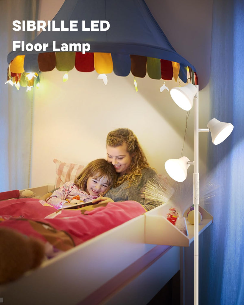 LED Floor Lamp, 36W Modern Floor Lamp with Remote & Touch Control, 4 Color Temperatures, Standing Lamp with 3