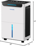 1600 Sq.ft Dehumidifier for Basement - 21 Pints, Drain Hose & Humidity Control Large Room Dehumidifiers for Home, RV