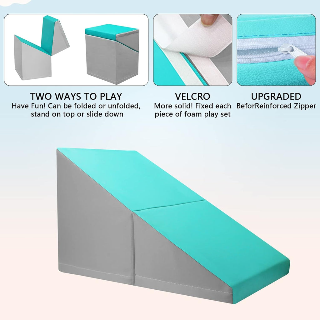 Foam Climbing Blocks for Toddlers - Soft Play Set for Toddlers 1- Climbing Toys - Baby Climbing Gym Foam