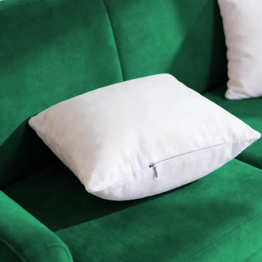Extra Thick and Full Plump Cotton Fabric Throw Pillow Inserts, Overfilled Cushion Filler, 20 X 20 Inches - Set of 2