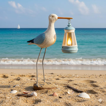 Solar Seagull Statues for Garden and Home Decor, Funny Garden Decor Beach, Pool, Patio, Lawn, Yard, Porch, Perfect Garden