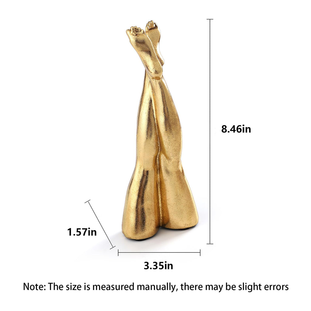 Golden Legs Sculpture Resin Statues Home Decor (Straight Leg)