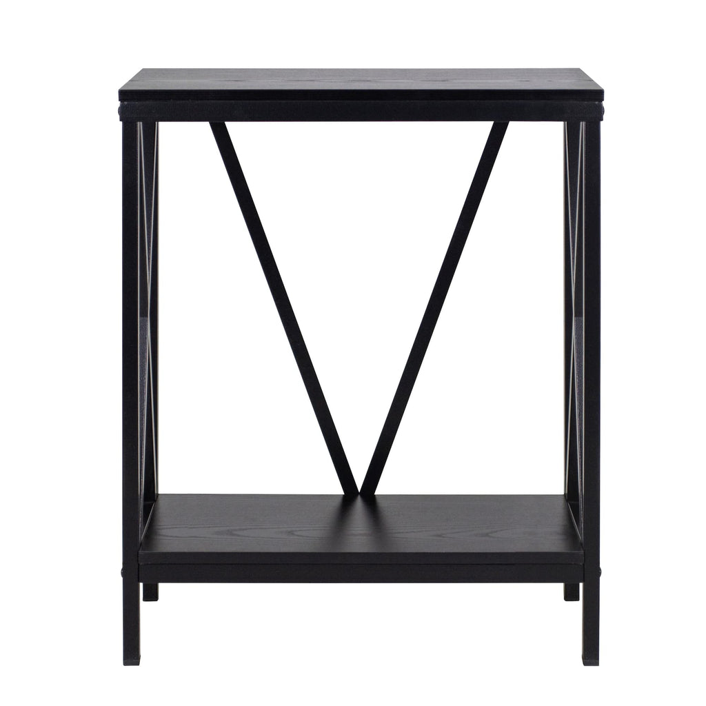 20 Gallon Steel X Aquarium Stand, with Lower Shelf, Black