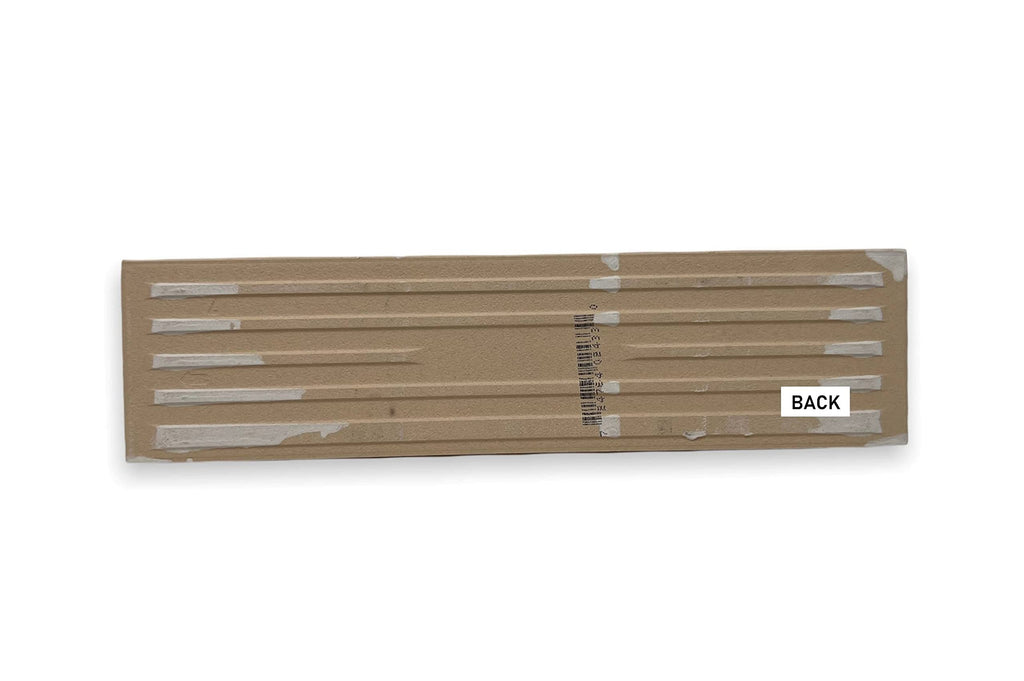 White Glossy 2x8 Ceramic Bullnose Subway Wall Trim Tile for Edge Finishing Kitchen Backsplash and Shower Walls (Box