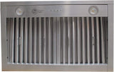 Wall Mount Range Hood 4 Speed LED Lights