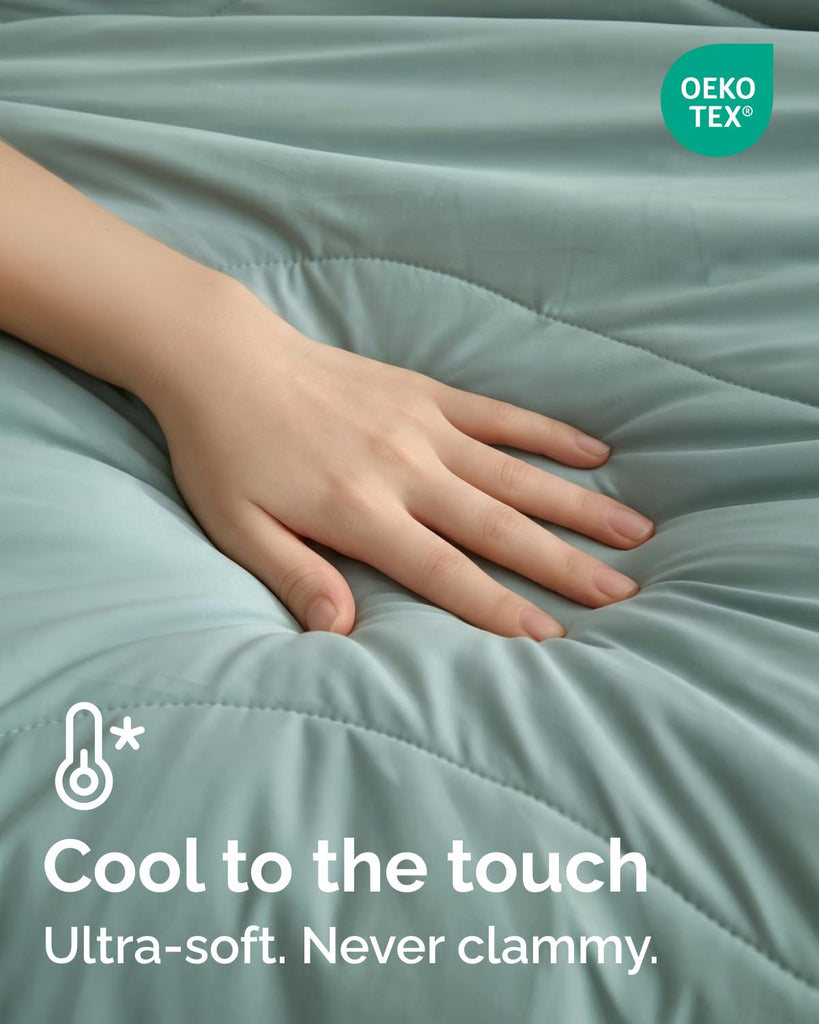 CGK Cooling Comforter Twin - Summer Blanket - 60x90 (Eucalyptus)