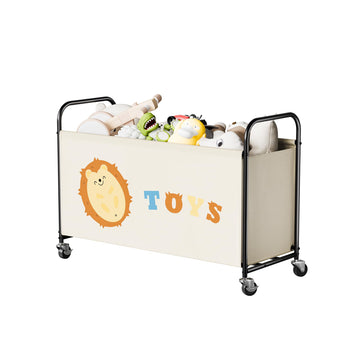Large Toy Box for Girls, Toy Chest Storage with Wheels