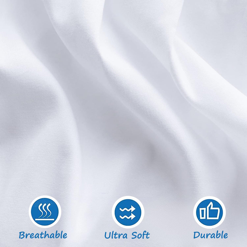 Dust Ruffle Crib Skirt, 100% Egyptian Cotton 800 Thread Count, Crib Size (28" x 52"+14") Inch Drop Toddler Bed Skirt