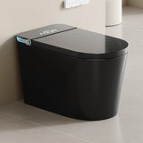 Black Smart Tankless One-Piece Toilet with Built-In Bidet, Auto Open and Close Lid, Warm Water, Warm Air Dryer, Self-Cleaning Heated Seat, Remote Control