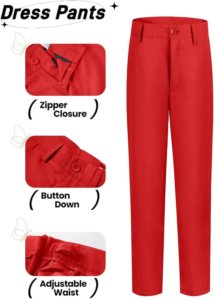 Toddler Boys Formal Suits Set,Vest Pants Dress Shirt and Tie for Kids Boy Wedding Ring Bearer Oufit