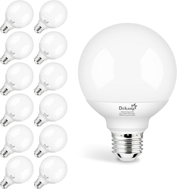 12 Pack LED Globe Light Bulbs 5000K Daylight E26 Base 60W Equivalent