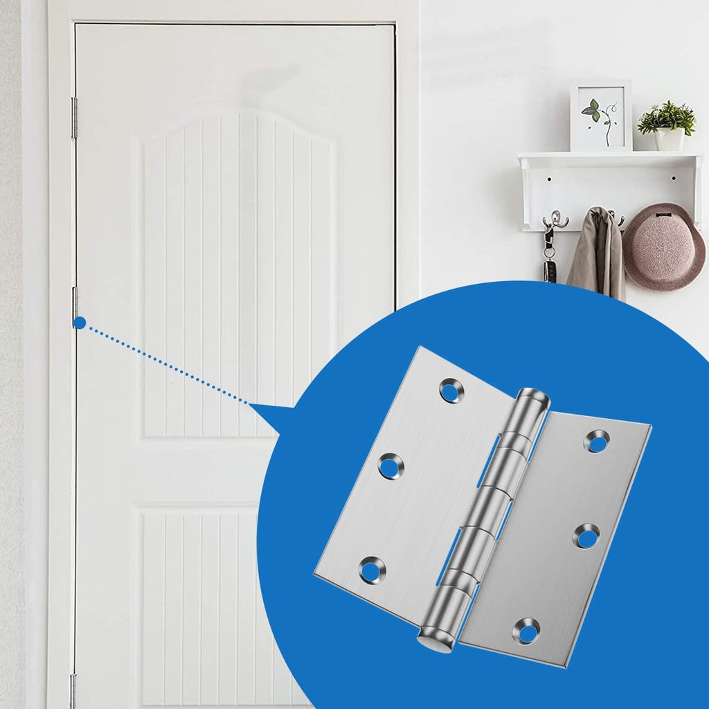 304 Stainless Steel Door Hinges,3.5 x 3.5 Inch Ball Bearing Hinges