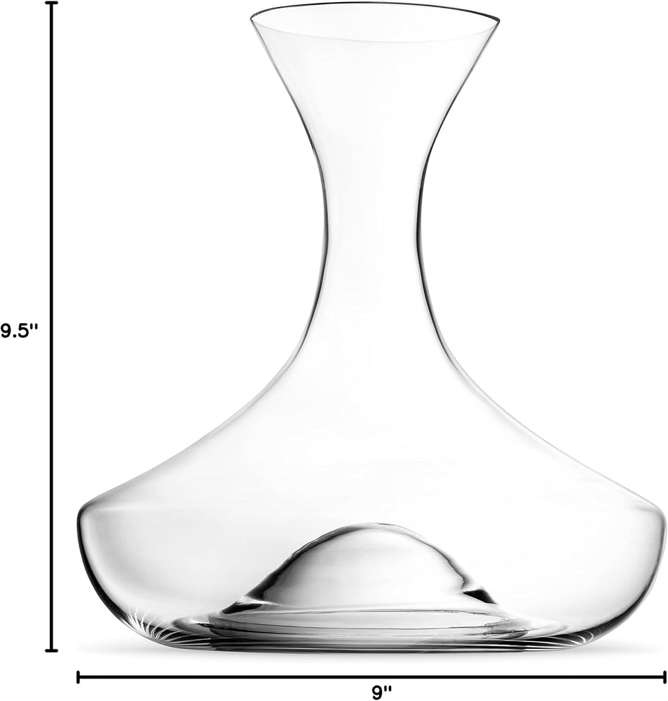 Crystal Wine Decanter and Carafe, 60.9 oz Aerator