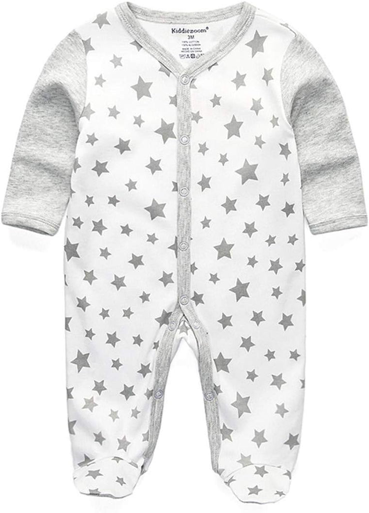 And Toddler Boys'Snug Fit Footed One-Piece Romper Jumpsuit Cotton Cotton Footed Outfit