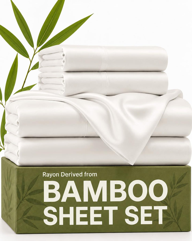 100% Rayon Derived from Bamboo - Bamboo Sheets - Antique White