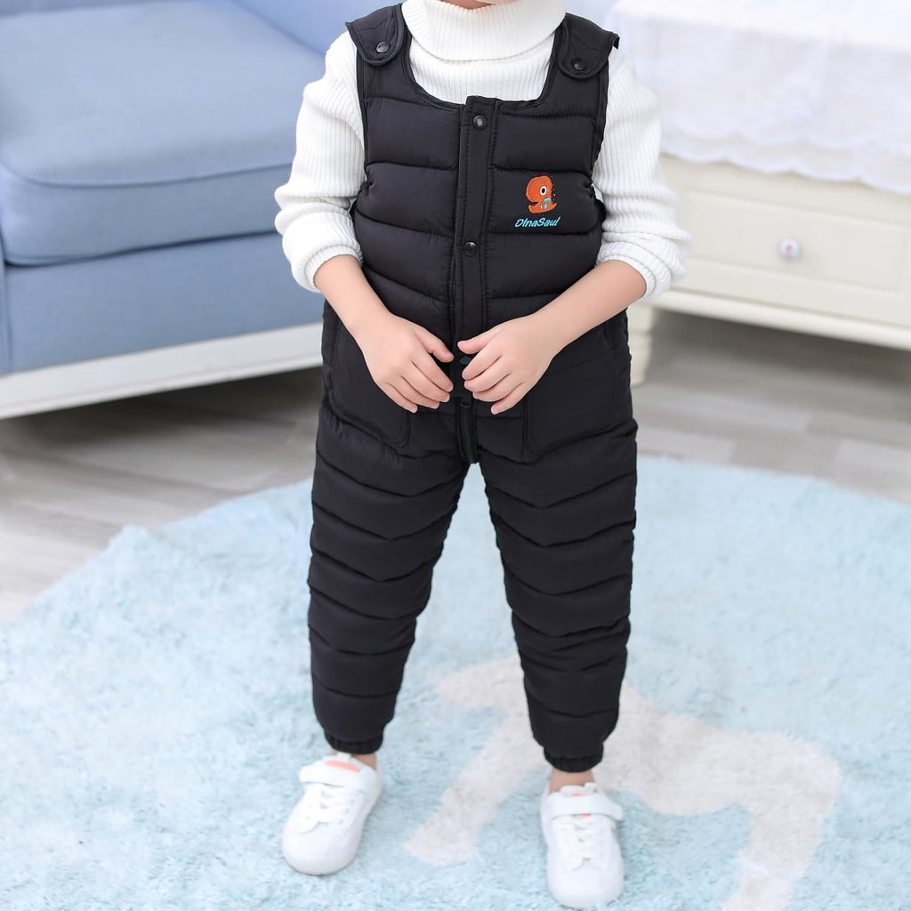 Toddler Fleece Lined Snow Bib Pants for Boys Girls