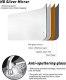 Full Length Mirror, Oval Wall Mounted Mirror, 48"x16" Door Mirrors Full Length with Hanging Leather Strap with