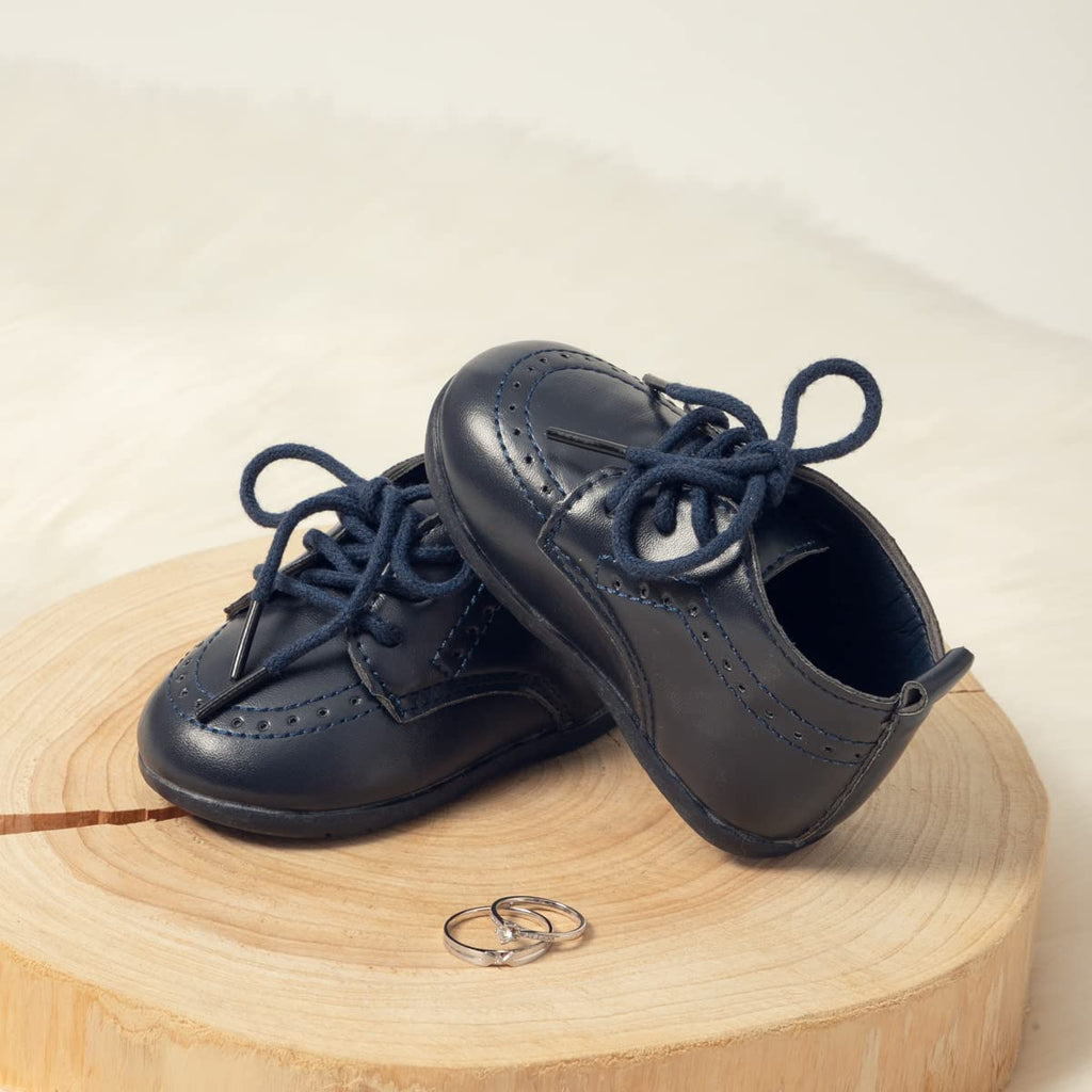 Infant Baby Boy Oxford Shoes PU Leather Loafers Rubber and Soft Sole Wedding Dress Shoes Toddler Girl Baby Walking