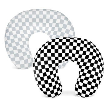 2 Pack Nursing Pillow Cover, Stretchy Removable Case for Breastfeeding Pillows, Ultra Soft Comfortable Slipcover for