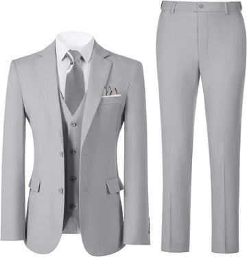 Boys Suits Formal Slim Fit Wedding Ring Bearer Outfit Dress Tuxedo Suit Set