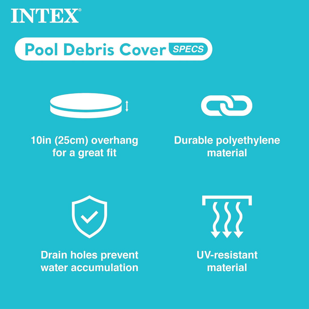 15 Foot by 48 Inch Round Metal Frame Above Ground Swimming Pool Set for Outdoor Use with Filter Pump, Ladder, Ground