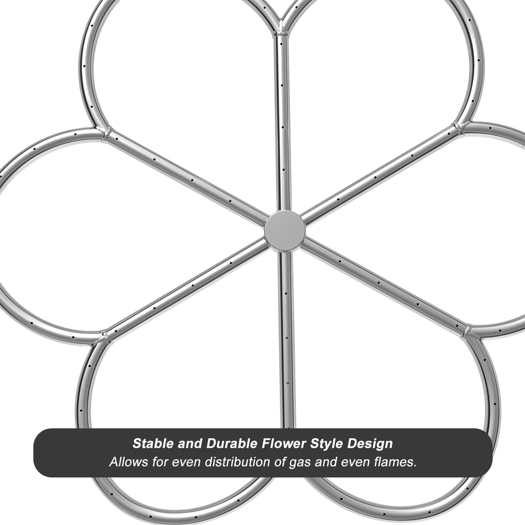 30-Inch 304 Stainless Steel Fire Pit Burner