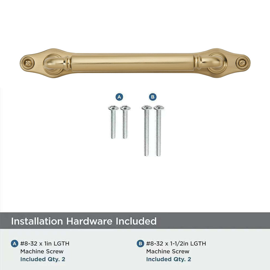 5 Pack 5 Inch Hole Center Brushed Brass Cabinet Pull with Backplate Solid Heavy-Duty Handles with Base Plate Cabinet