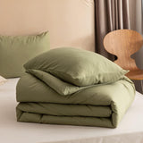 Queen Comforter Set Olive Green, 3pcs Bedding Sets Queen (1 Boho Olive Comforter & 2 Pillowcases)