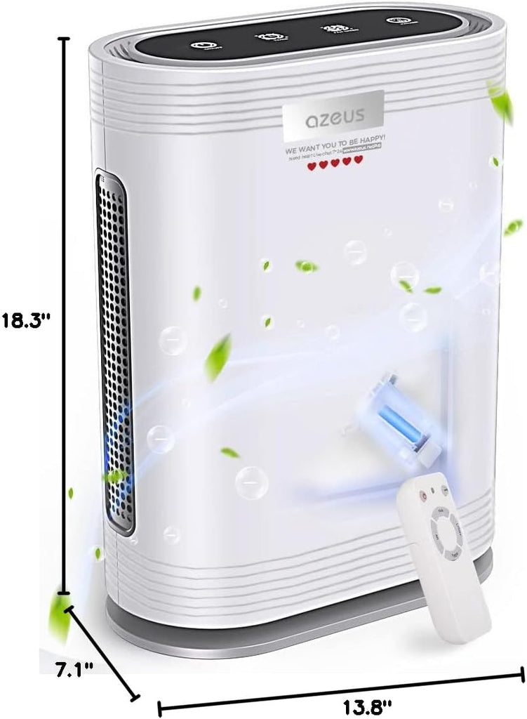 True HEPA Air Purifier for Home, Up to 2160 sq ft Large Room, UV light | Ionic Generator | Office or