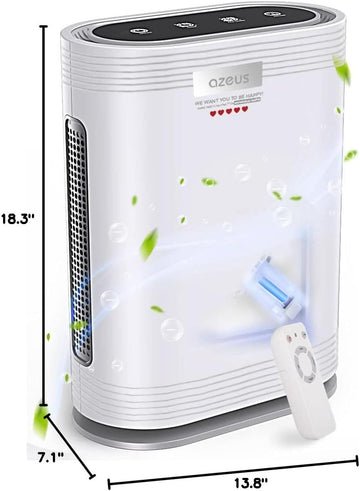True HEPA Air Purifier for Home, Up to 2160 sq ft Large Room, UV light | Ionic Generator | Office or