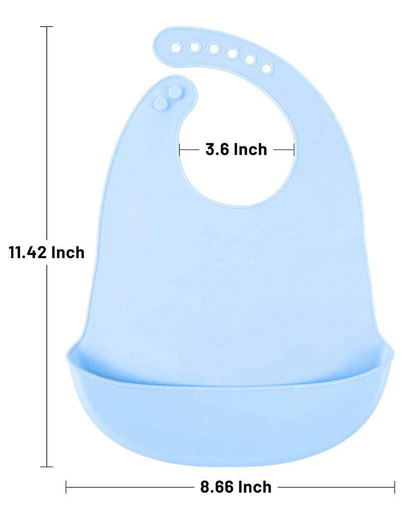 Bibs, 4 Pcs Adjustable for Girls & Boys