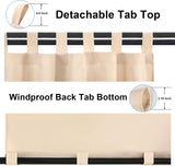 Waterproof Outdoor Curtains for Patio - Windproof Tab Top Ga - Image 4