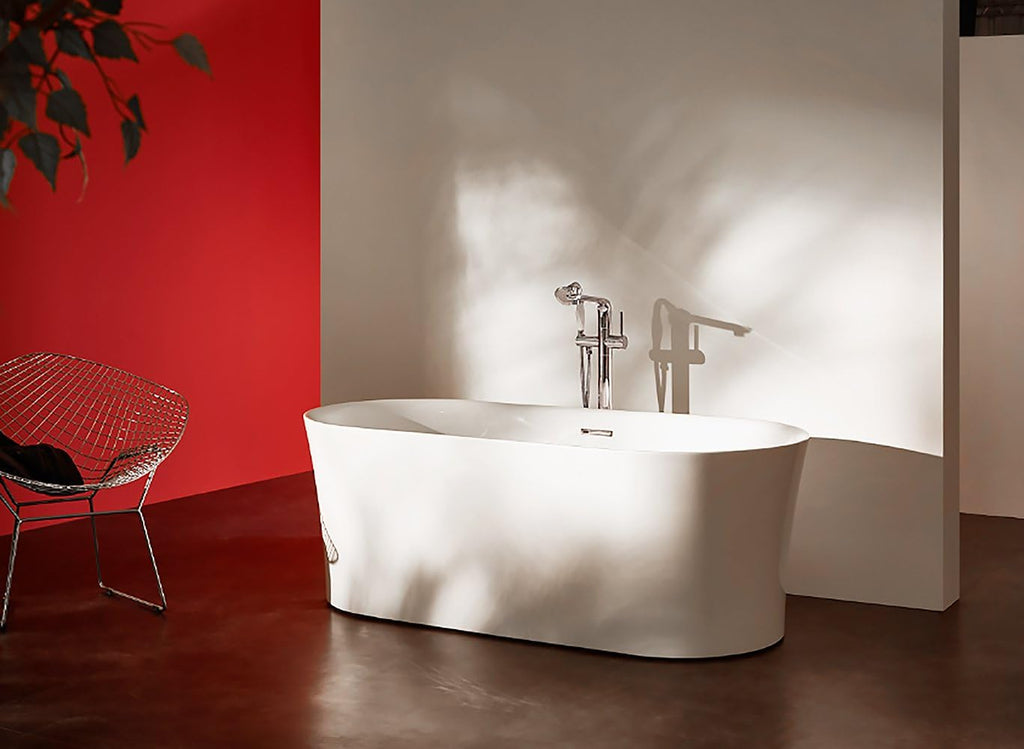 Whirlpool Tub Air Jetted Freestanding Bathtub Jericho 67 In White Acrylic with Fiberglass Backing 200 Aero Bubble