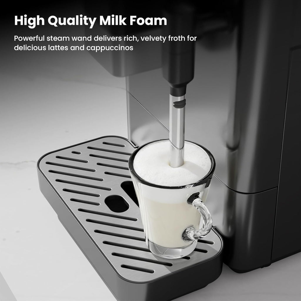 20 Bar Automatic Espresso Machine, Brew and Grind Coffee Maker