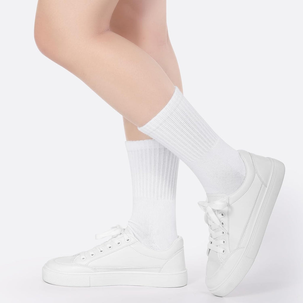 Kids Boys Girls Athletic Crew Socks Thick Cotton Socks