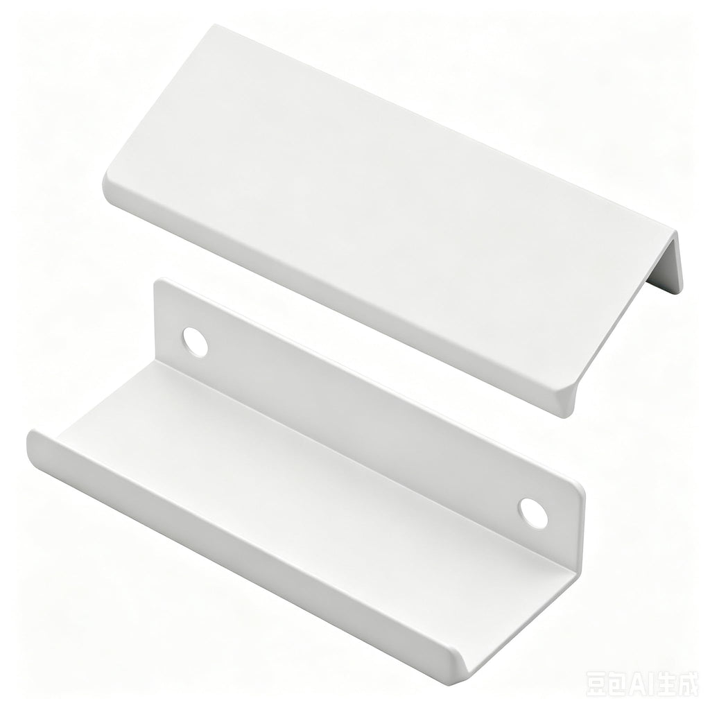 3.15 Inch Finger Pull 10Pcs, 2.52 Inch Hole Centers, Aluminum Alloy, White