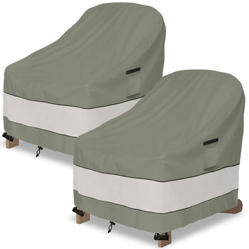 Outdoor Adirondack Chair Cover 2 Pack, Waterproof 100%, 32W x 35D x 36H inch, Patio Adirondack Chair Cover for Outdoor