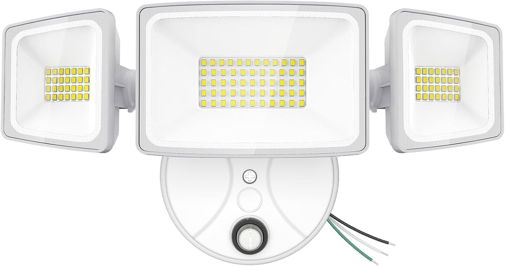 80W LED Dusk to Dawn Flood Lights,8000LM White Exterior Security Outdoor Lighting,IP65 Waterproof Outdoor 3