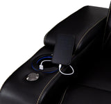 Paladin Home Theater Seating, Heat & Massage, Powered Headrest, Powered Lumbar, Italian Leather, Powered Recline