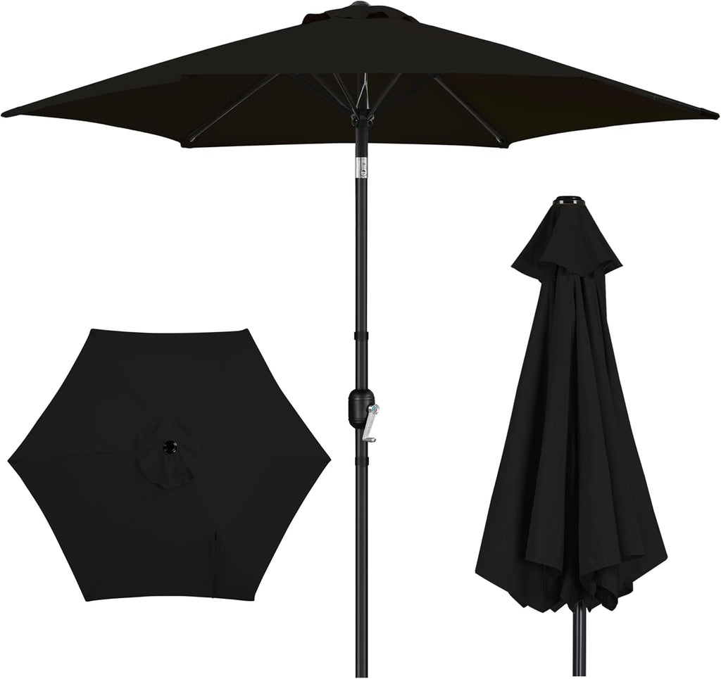 Patio Umbrella, 9FT Outdoor Table Market Umbrella with Push Button Tilt and Crank