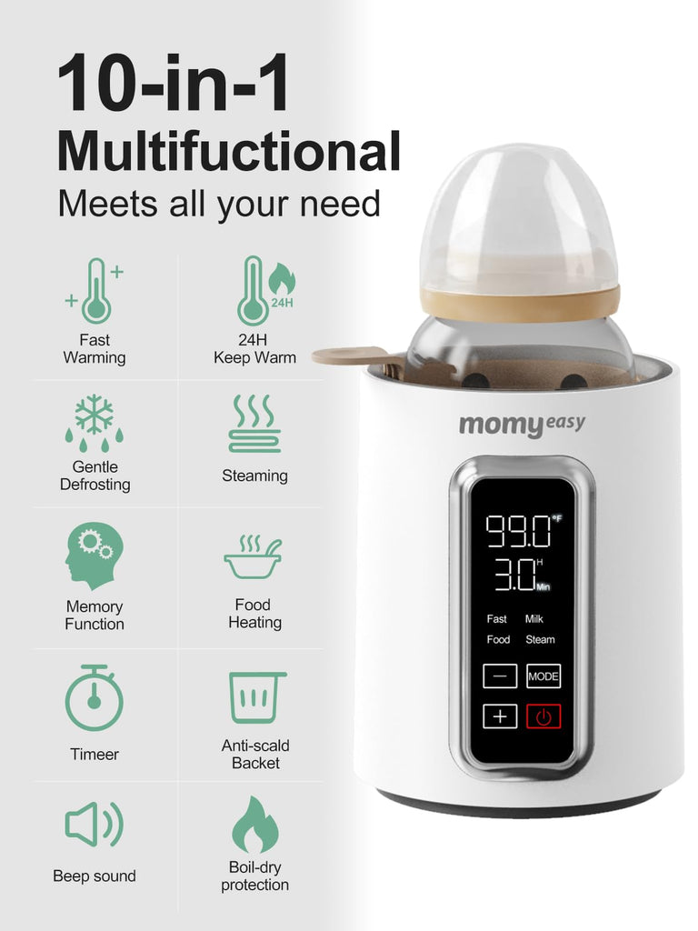 Fast 2-Minute Baby Bottle Warmer for Breastmilk & Formula