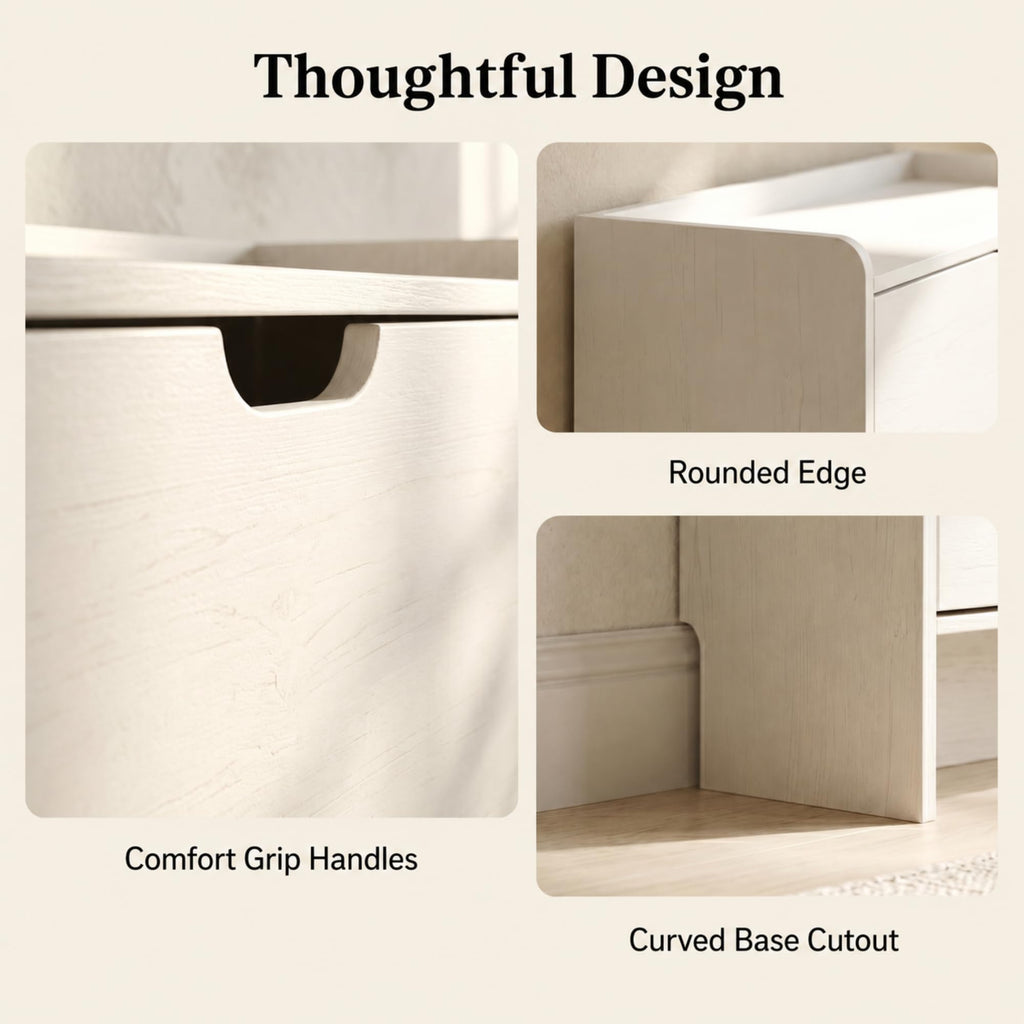 White Slim Shoe Cabinet with 3 Flip Drawers, 52" Tall Narrow Shoe Storage Cabinet, Hidden Shoe Organizer Cabinet