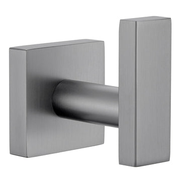 Gunmetal Gray Bathroom Towel Hook, Coat Robe Clothes Wall Hook