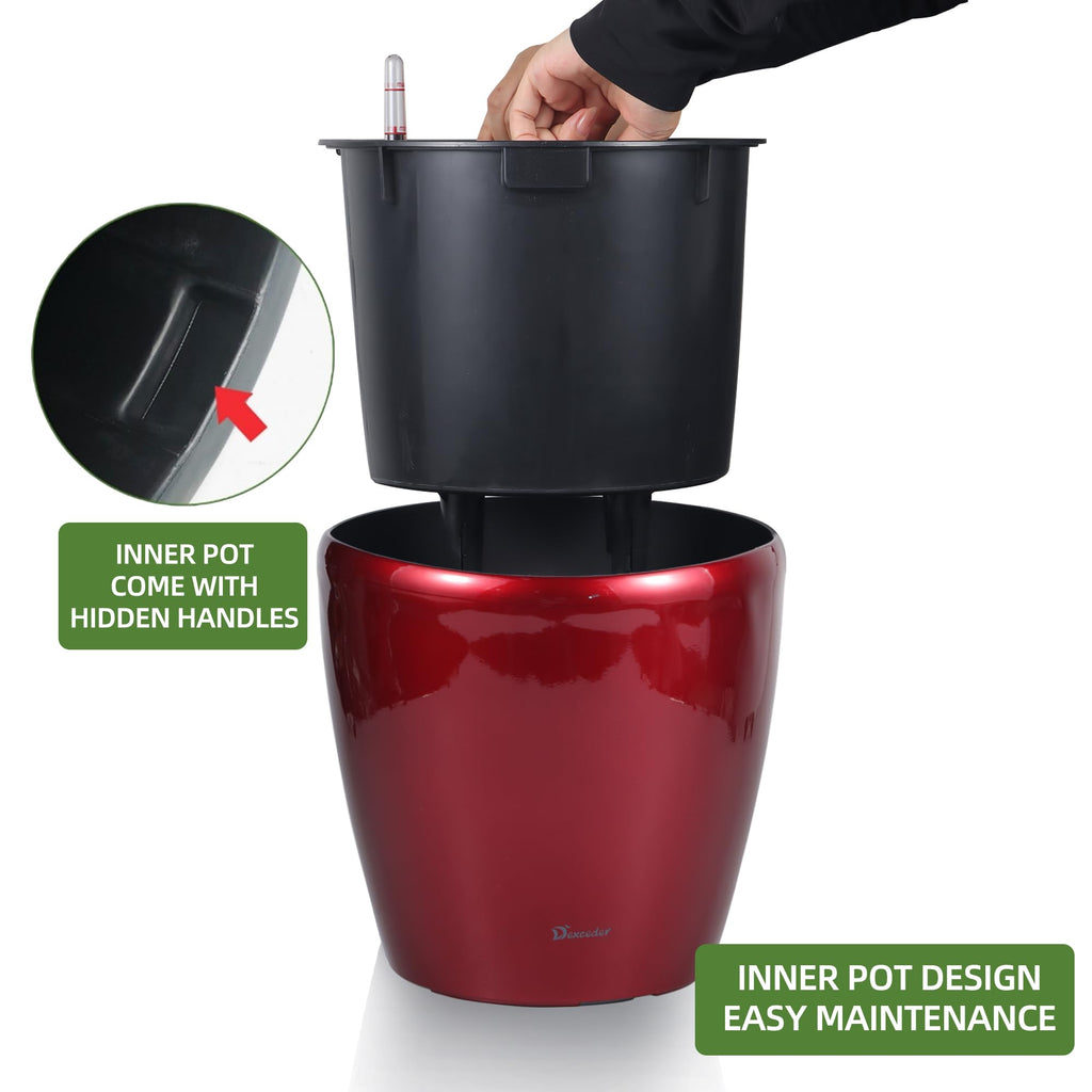 11x10 Self Watering Planter (Red High Gloss)