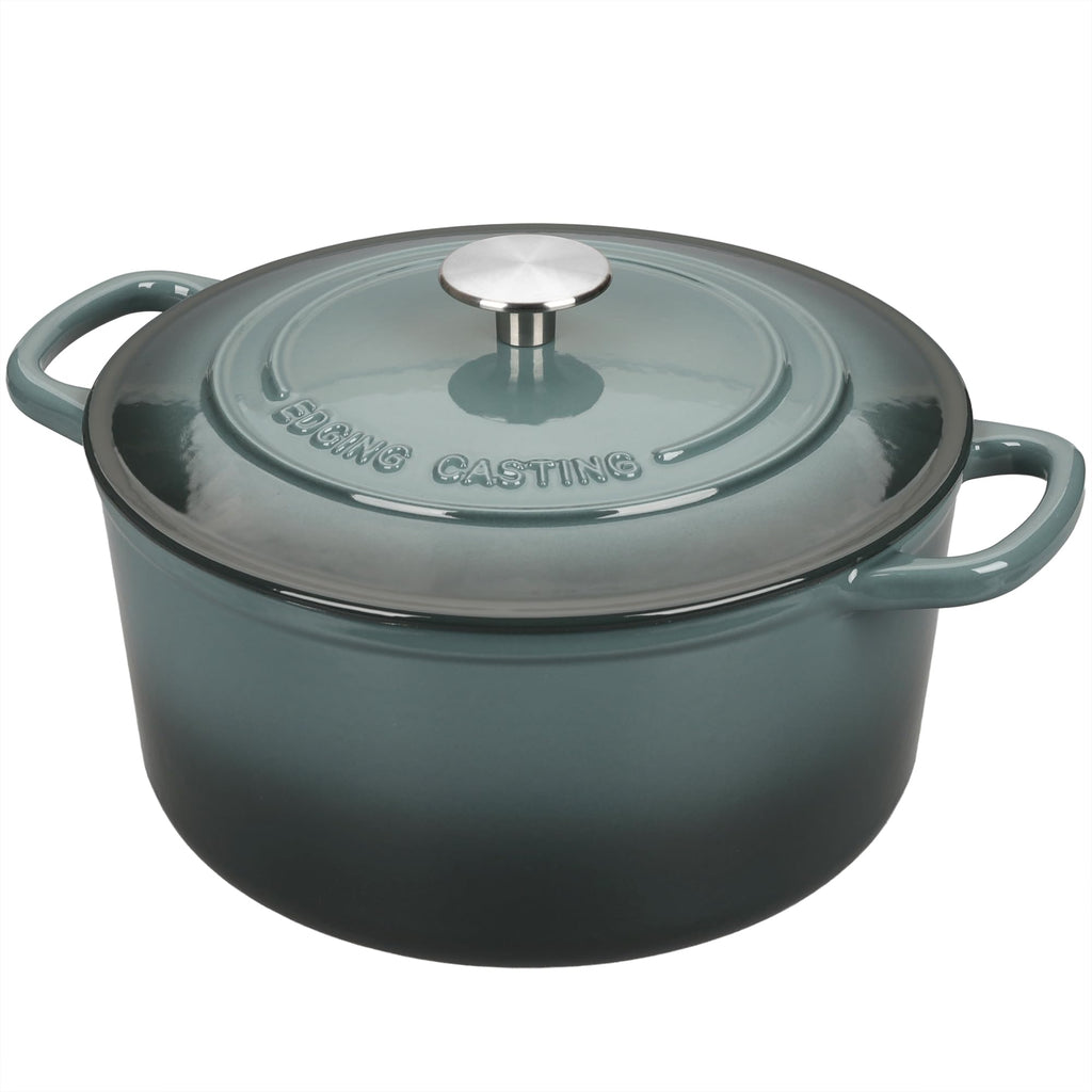 Enameled Cast Iron Dutch Oven with Sourdough Bread Baking Kit, Bread Dutch Oven with Lid, Includes Proofing Basket &
