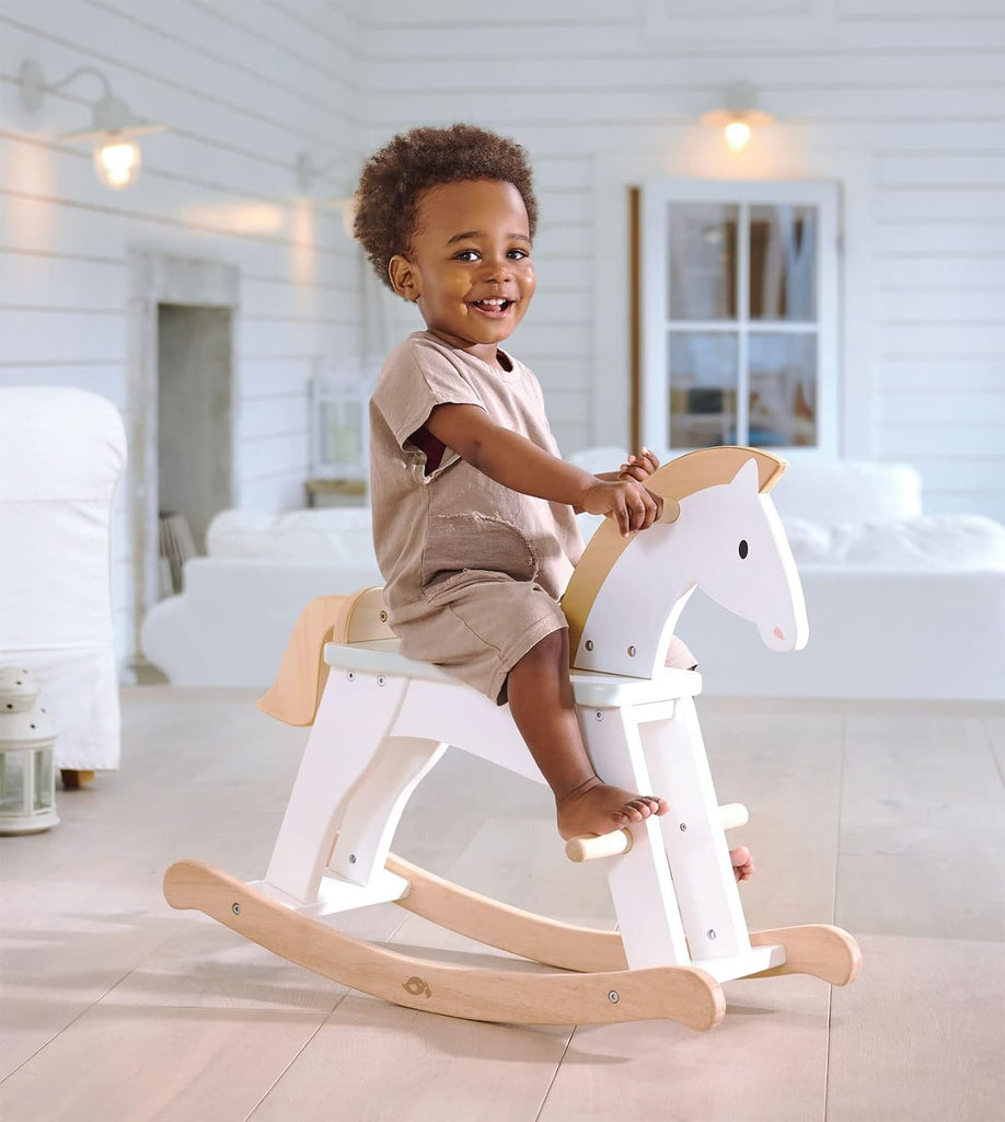 Lucky Rocking Horse - Premium Wood Rocking Horse for Imaginative Play - Helps Cognitive and Physical Development